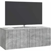 TV staliukas Sieninė TV spintelė 78,5 x 31 x 30 cm Betono pilka