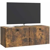 TV staliukas Sieninė TV spintelė 78,5 x 31 x 30 cm Dūminio ąžuolo