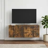 TV staliukas Sieninė TV spintelė 78,5 x 31 x 30 cm Dūminio ąžuolo