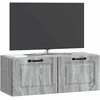 TV staliukas Sieninė TV spintelė 78,5 x 31 x 30 cm Pilka sonoma ąžuolo