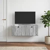 TV staliukas Sieninė TV spintelė 78,5 x 31 x 30 cm Pilka Sonoma