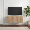TV staliukas Sieninė TV spintelė 78,5 x 41 x 30 cm Artisano ąžuolo