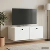 TV staliukas Sieninė TV spintelė 78,5 x 41 x 30 cm Balta Apdirbta mediena