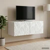 TV staliukas Sieninė TV spintelė 78,5 x 41 x 30 cm Balta Apdirbta mediena