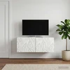 TV staliukas Sieninė TV spintelė 78,5 x 41 x 30 cm Balta Apdirbta mediena