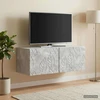 TV staliukas Sieninė TV spintelė 78,5 x 41 x 30 cm Betono pilka
