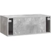 TV staliukas Sieninė TV spintelė 78,5 x 41 x 30 cm Betono pilka