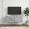TV staliukas Sieninė TV spintelė 78,5 x 41 x 30 cm Betono pilka