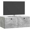 TV staliukas Sieninė TV spintelė 78,5 x 41 x 30 cm Betono pilka