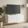 TV staliukas Sieninė TV spintelė 78,5 x 41 x 30 cm Itin blizgi balta
