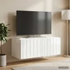 Sieninė TV spintelė 78,5 x 41 x 30 cm Itin blizgi balta