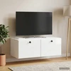 TV staliukas Sieninė TV spintelė 78,5 x 41 x 30 cm Itin blizgi balta