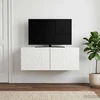 TV staliukas Sieninė TV spintelė 78,5 x 41 x 30 cm Itin blizgi balta