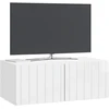 Sieninė TV spintelė 78,5 x 41 x 30 cm Itin blizgi balta