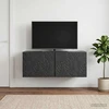TV staliukas Sieninė TV spintelė 78,5 x 41 x 30 cm Juoda Apdirbta mediena