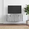 TV staliukas Sieninė TV spintelė 78,5 x 41 x 30 cm Pilka Sonoma
