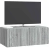 TV staliukas Sieninė TV spintelė 78,5 x 41 x 30 cm Pilka Sonoma