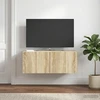 TV staliukas Sieninė TV spintelė 78,5 x 41 x 30 cm Sonoma ąžuolas