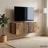 TV staliukas Sieninė TV spintelė 98 x 31 cm Sendintos medienos