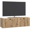 TV staliukas Sieninė TV spintelė 98 x 31 x 30 cm Artisano ąžuolo