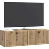 TV staliukas Sieninė TV spintelė 98 x 31 x 30 cm Artisano ąžuolo