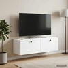 TV staliukas Sieninė TV spintelė 98 x 31 x 30 cm Balta Apdirbta mediena