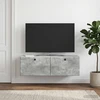 TV staliukas Sieninė TV spintelė 98 x 31 x 30 cm Betono pilka