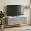 TV staliukas Sieninė TV spintelė 98 x 31 x 30 cm Betono pilka