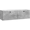 TV staliukas Sieninė TV spintelė 98 x 31 x 30 cm Betono pilka