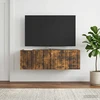 TV staliukas Sieninė TV spintelė 98 x 31 x 30 cm Dūminio ąžuolo