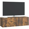 TV staliukas Sieninė TV spintelė 98 x 31 x 30 cm Dūminio ąžuolo