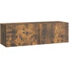 TV staliukas Sieninė TV spintelė 98 x 31 x 30 cm Dūminio ąžuolo