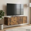 TV staliukas Sieninė TV spintelė 98 x 31 x 30 cm Dūminio ąžuolo