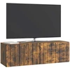 TV staliukas Sieninė TV spintelė 98 x 31 x 30 cm Dūminio ąžuolo