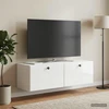 TV staliukas Sieninė TV spintelė 98 x 31 x 30 cm Itin blizgi balta
