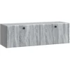 TV staliukas Sieninė TV spintelė 98 x 31 x 30 cm Pilka Sonoma