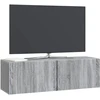 TV staliukas Sieninė TV spintelė 98 x 31 x 30 cm Pilka sonoma ąžuolo