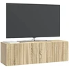 TV staliukas Sieninė TV spintelė 98 x 31 x 30 cm Sonoma ąžuolas