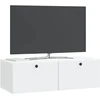 TV staliukas Sieninė TV spintelė 98 x 41 x 30 cm Balta Apdirbta mediena