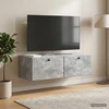 TV staliukas Sieninė TV spintelė 98 x 41 x 30 cm Betono pilka