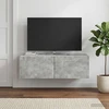 TV staliukas Sieninė TV spintelė 98 x 41 x 30 cm Betono pilka