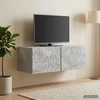 TV staliukas Sieninė TV spintelė 98 x 41 x 30 cm Betono pilka