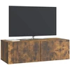 TV staliukas Sieninė TV spintelė 98 x 41 x 30 cm Dūminio ąžuolo