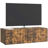 TV staliukas Sieninė TV spintelė 98 x 41 x 30 cm Dūminio ąžuolo