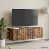 TV staliukas Sieninė TV spintelė 98 x 41 x 30 cm Dūminio ąžuolo