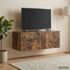 TV staliukas Sieninė TV spintelė 98 x 41 x 30 cm Dūminio ąžuolo