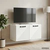 TV staliukas Sieninė TV spintelė Balta 59,5 x 31 x 30 cm Apdirbta mediena