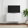 TV staliukas Sieninė TV spintelė Balta 59,5 x 41 x 30 cm Apdirbta mediena