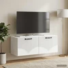 TV staliukas Sieninė TV spintelė Balta 78,5 x 31 x 30 cm Apdirbta mediena