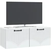 TV staliukas Sieninė TV spintelė Balta 78,5 x 31 x 30 cm Apdirbta mediena